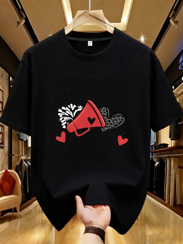 Wds01286creative Pattern Printed Plus Size Unisexs Round Neck Tshirt Summer Casual Short Sleeved Top Street Fashion Versatile