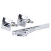 Tie Clips and Cufflinks Durable Exquisite Classic Cufflinks with Tie Clip Set for Men