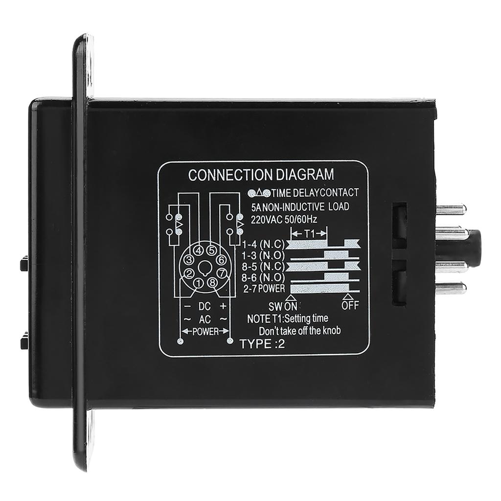 AC 220V Delay On Timer Relay Digital Display Time Relay 0199 Minutes 8 Pins ASY3D