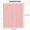 French Stripes Dinner Napkin, Red and White Stripes, Pack of 12, 100% Pure Cotton, 18" X 18", Table Napkin STRW12 Dinner Napkin