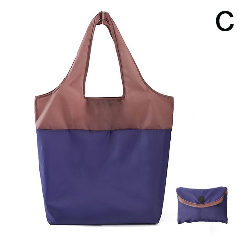 Водонепроницаемые сумки для покупок из переработанного полиэстера, портативные складные сумки для хранения большой вместимости, экологичная сумка-тоут через плечо