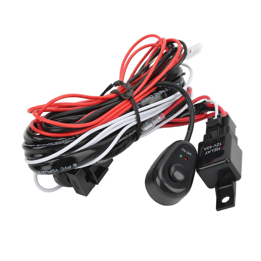 Automobile Spotlight Switch Harness AA1103 12V One Driven Two Wire Group for Replacing Adding Fog Light