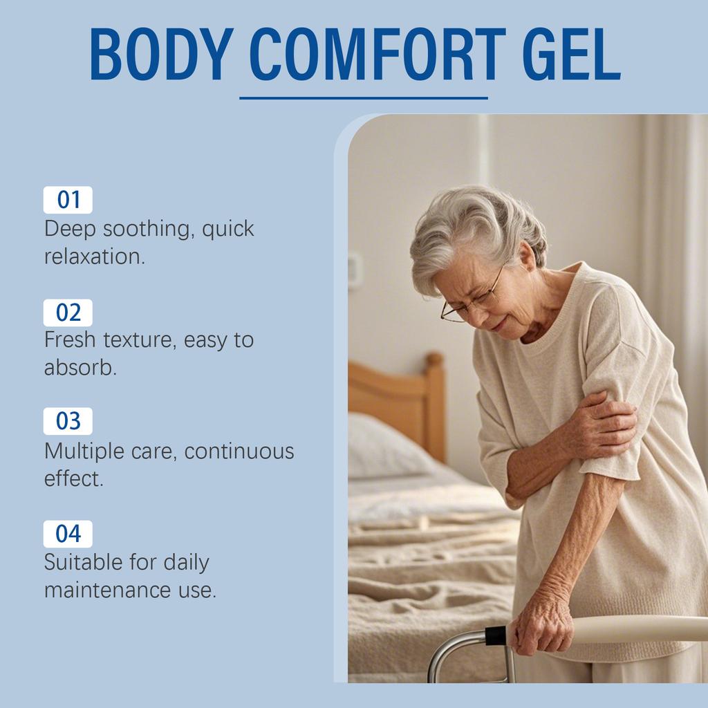 Body Care Gel, Relaxing And Refreshing For Muscles And Joints, Reducing Fatigue. Plant-based Massage Care Gel.