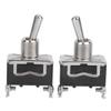 20pcs BERM LED Light Rocker Toggle Switch On‑Off 2 Gears 2Pin 15A 250VAC BEM1021
