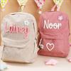 Personalized Large Capacity Backpack Christmas Gift Hand-Made Unique Name Custom Multicolor Rope Yarn Color Rainbow Decoration