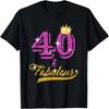 40 and Fabulous T-Shirt 40 Yrs Old B-day 40th Birthday Gift T-Shirt
