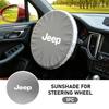 Car Sun Shade Cover Steering Wheel Sun Block Sunshade Heat Insulation For Jeep Compass Renegade Cherokee Wrangler JK Patriot AJW1