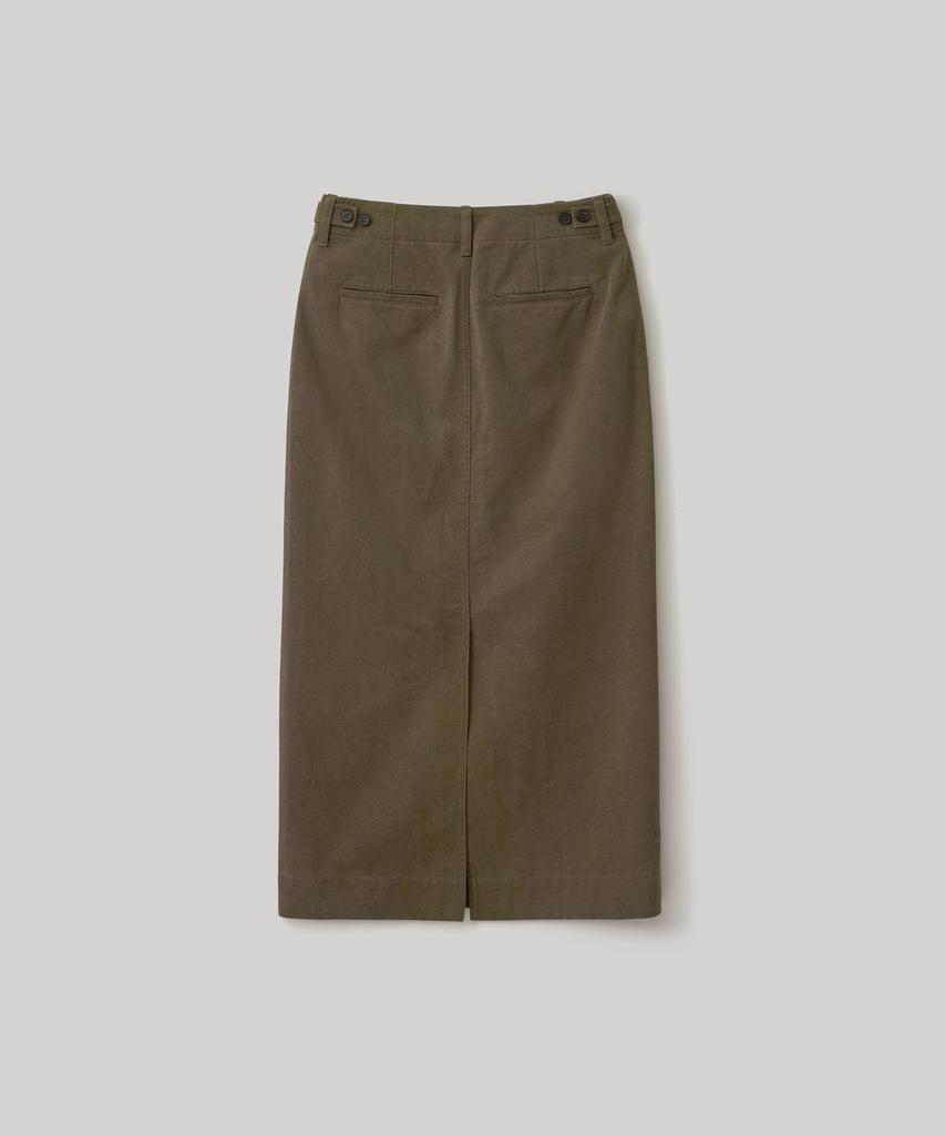 Another Office Woman W. Cationic Twill Maxi Skirt (Brown)