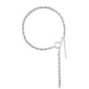 PERSONAL/SERVICE SINGLE ROPE CHAIN NECKLACE / silver