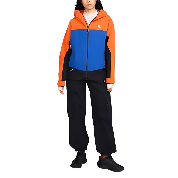 New Nike ACG STORM FIT ADV Windbreaker Jackets Men's Safety Orange/Game Royal Blue/Mountain White HJ2688-819