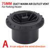 1Pc 75mm Diesel Parking Heater Exhaust Port Rotatable Air Vent Ducting Outlet Exhaust Joiner Connector For Car Truck VAN Camper