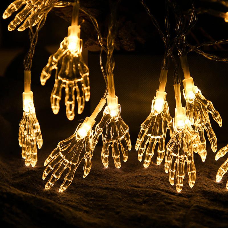 

1pc LED Ghost Claw Decoration String Lights Horror Atmosphere Halloween Lamp Battery Operated Suitable For Haunted Patry Decor