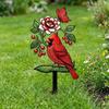 Decorative Bird Pattern Ground Insertion Acrylic Yard Lawn Ornament  Outdoor Lawn Use