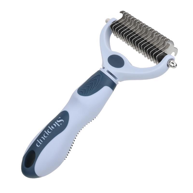 Double-Sided Pet Comb for Detangling and Hair Removal - Ideal for Long-Haired Dogs and Cats
