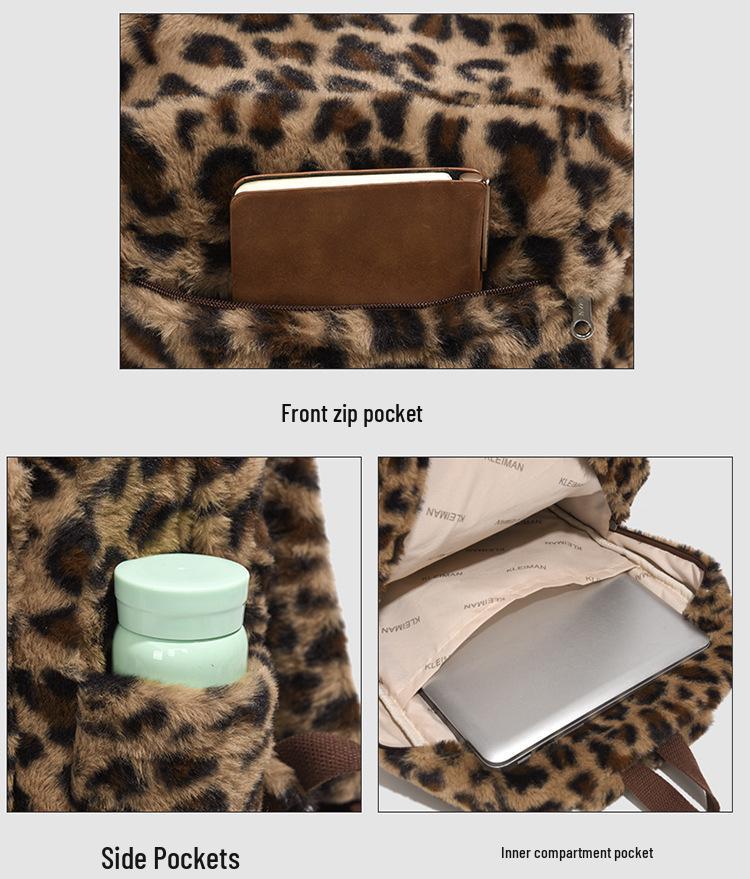 Zaino Peluche Leggero per Bambine - Borsa a Spalla Casual per Viaggi e Scuola (2025)