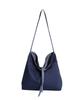 Socharming Plain Easy Reversible Shoulder Bag - Striped Navy
