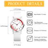 Round Silicone Waterproof Arabic Analog Quartz Scale Stylish Sparkly Fashion Watch Perfect Gift for Christmas or Day Men's Watch Numerals,