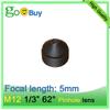 M12 EFL 5mm Pinhole Lens for Mini Camera Lens with Sharp-pointed Nose 1/3" Sensor CCTV Camera 62 Degree Miniature Cusp Lens