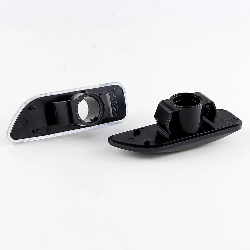 2PCS Car Front Side Marker Turn Signal Light Cover Housing For Volvo S60 S80 MK1 V70 MK2 XC70 XC90 MK1 Smoked/Clear Lens No Bulb