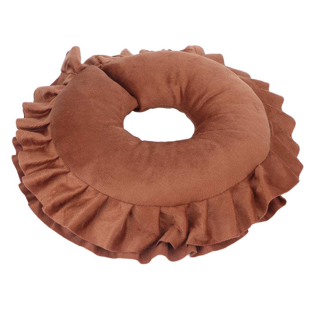 U Shaped Neck Support Cushion Soft Table Bed Face Pillow for Beauty Salon SPA MassageCoffee