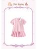 Malwee Girls' Summer Two-Piece Skirt Set - Cute & Stylish European/American Design for Little Girls