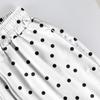 Women's Printed Wide Leg Pants With Pockets High Waist Drawstring Loose Casual Pants