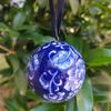 Blauer und weißer Jingdezhen Keramikkugel-Anhänger - Auto- und Weihnachtsdekoration.