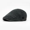 Washed Cotton Vintage Newsboy Cap Solid Color Beret Hat Casual Breathable Ivy Cap For Men Women Daily Outdoor Street Wear