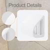 Ada Multipurpose Wall-Mounted Shower Footrest for Comfortable Foot Support, Compact Non-Slip Stool