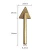 Plastic Repair Triangular Copper Smoothing Head Soldering Iron Head Leather Raft