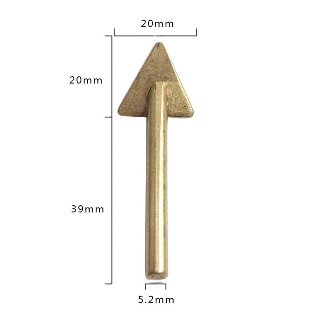Plastic Repair Triangular Copper Smoothing Head Soldering Iron Head Leather Raft