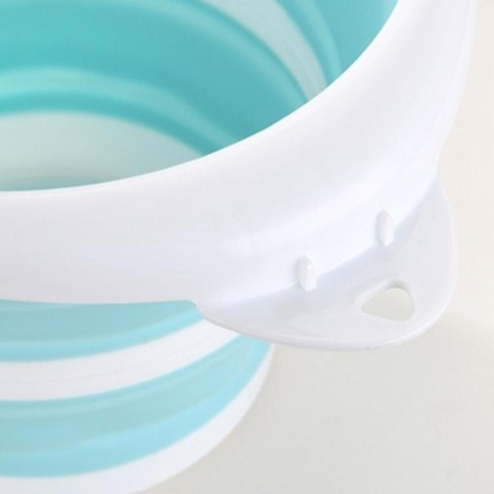 Portable Fishing Bucket Thickened Collapsible Wash Basin  Water Splashing Festival