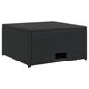 4 piece garden lounge set with cushions poly rattan black