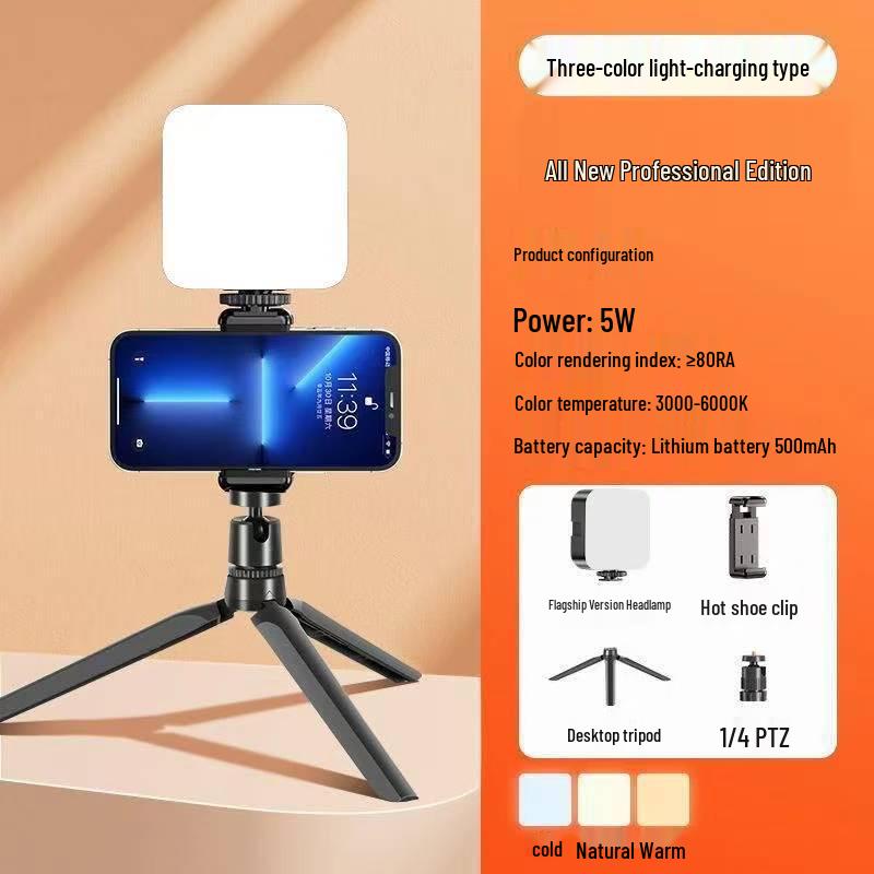 Portable RGB LED Fill Light for Mobile Photography & Live Streaming
