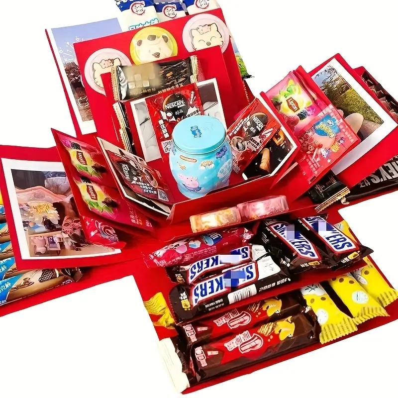 1Pc DIY Surprise Gift Box for Birthdays, Valentine's & Weddings - Perfect for Proposals & Party Favors, Includes Lid