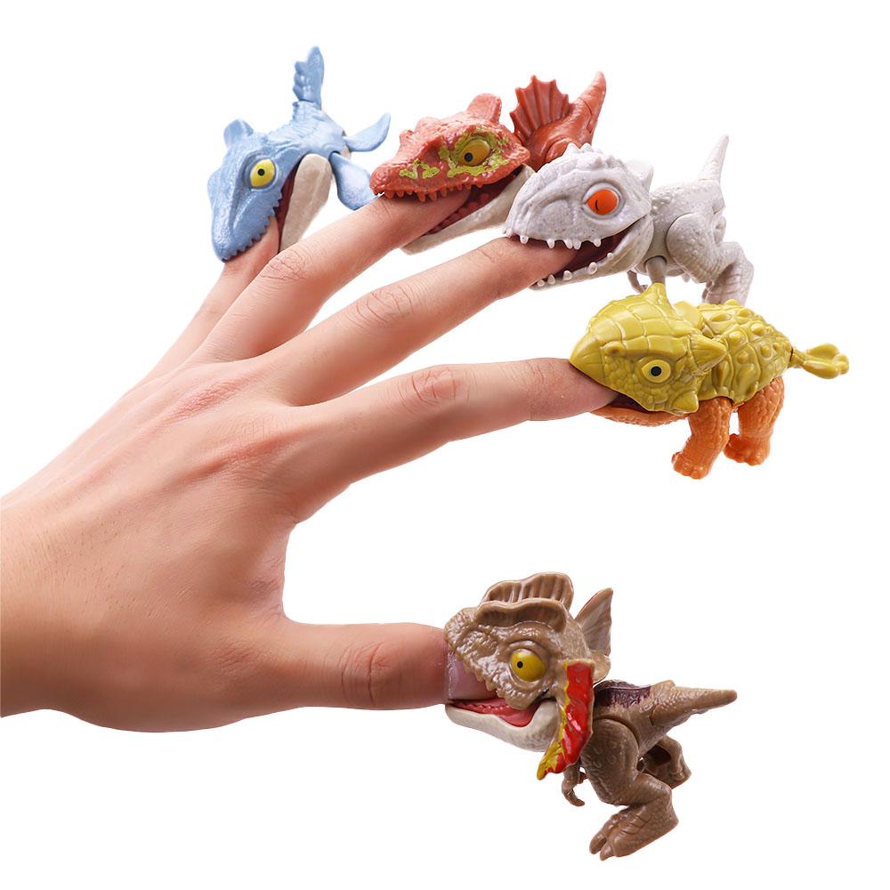 Simulation Family Games Bite Finger Game Practical Jokes Movable Joints Finger Dinosaur Model Dino Dinosaur