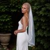Short Wedding Veil for Bride White Bridal Veil Beach Wedding Party Veil Headpiece Engagement Event Formal Veil Headdress