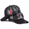 Unisex Skull Flame Embroidery Baseball Net Caps Spring And Summer Outdoor Adjustable Casual Hats Sunscreen Hat