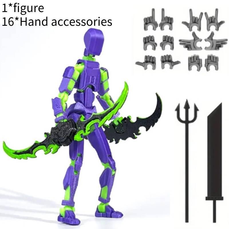 3d Printed Action Figure Diy Toy Figurine Movable Joint Poseable Material Pla