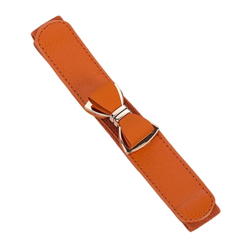 Fashionable Elastic Waist Cincher Women Stretch Belt Bowknot Clasp Cummerbund for Coats Skirts Dresses
