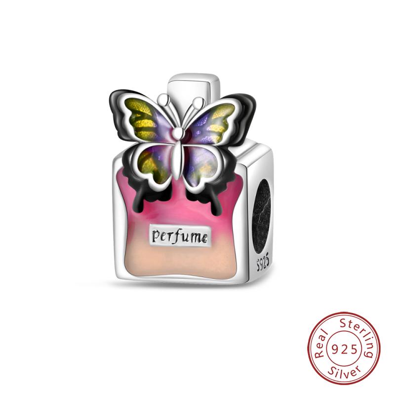 100% Kupfer Mode High Heels Lippenstift Kamera Life Serie Charms Perlen Passend für Qikaola Original Armbänder DIY Schmuck