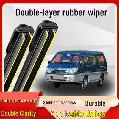 Lâmina de Limpador Dianteira de Borracha de Camada Dupla Modelo Antigo Southeast Delica Sem Estrutura