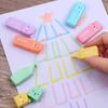 6pcs/Kit Charming Cartoon Mini Highlighter Pens Kawaii Pastel Colors Manga Markers Scrapbooking Diary Highlighter Stationery
