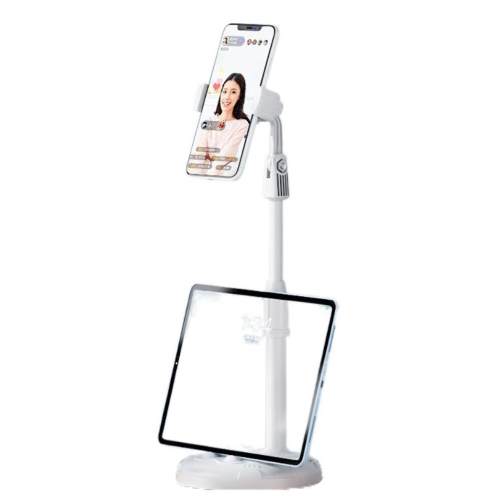 

Регулируемая высота Телескопическая подставка для телефона Устойчивое основание Кронштейн для мобильного телефона Мобильные аксессуары белый