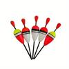 15 Vertical Fishing Floats In a Variety of Sizes for Fishing On Most Offshore Lakes with Attached Rubber Lures