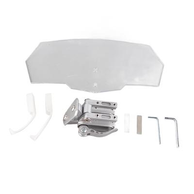 Para-brisa de motocicleta transparente, cor transparente, bordas lisas, defletor de vento universal para motocicleta