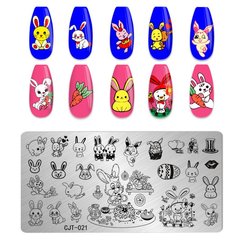Tiger Zebra Leopard Print Nail Stamping Plates Animal Image Printing Stencil Nail Stamp Templates Nail Art Tool Nails Decoration