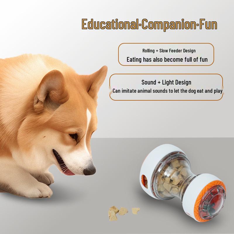 Pet Treat Dispensing Rolling Ball Slow Feeder Dog Toy