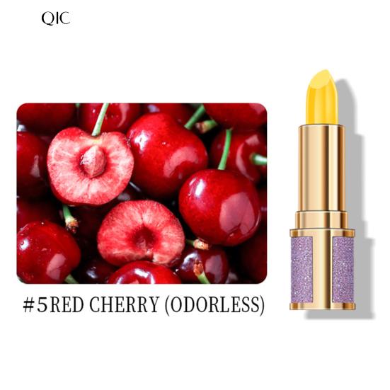 QIC Hydratační rtěnka s dlouhotrvající ovocnou příchutí a měnící se barvou na rty