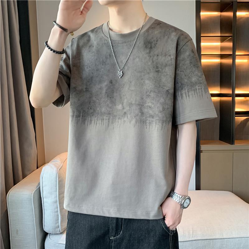 Short-sleeved T-shirt, Round Neck, Half-sleeved Bottoming Shirt, Plus Size Men's Top